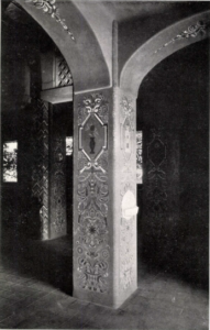 A templom eredeti falfestése. Kép forrása: BME, Magyar Építőművészet, 1930, p. 21.